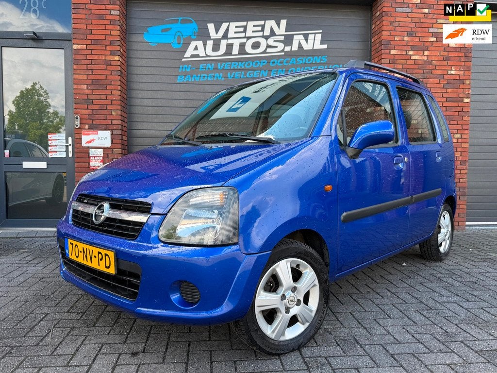 Opel Agila 1.2-16V Maxx Dealer Onderhouden Nieuwe APK, Voorwielaandrijving, Blauw, Metallic lak, Origineel Nederlands