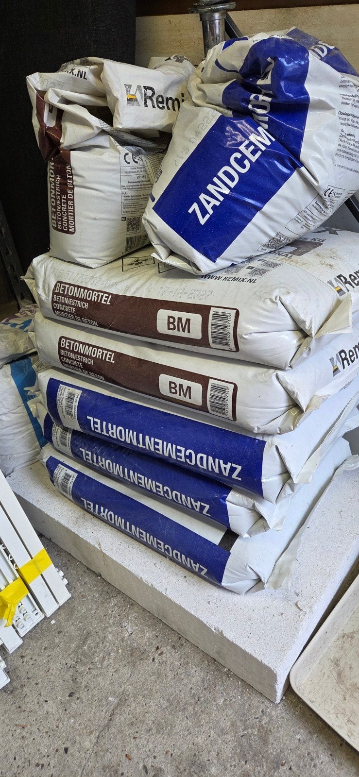 Zandcement en Beton mortel, Ophalen, Nieuw