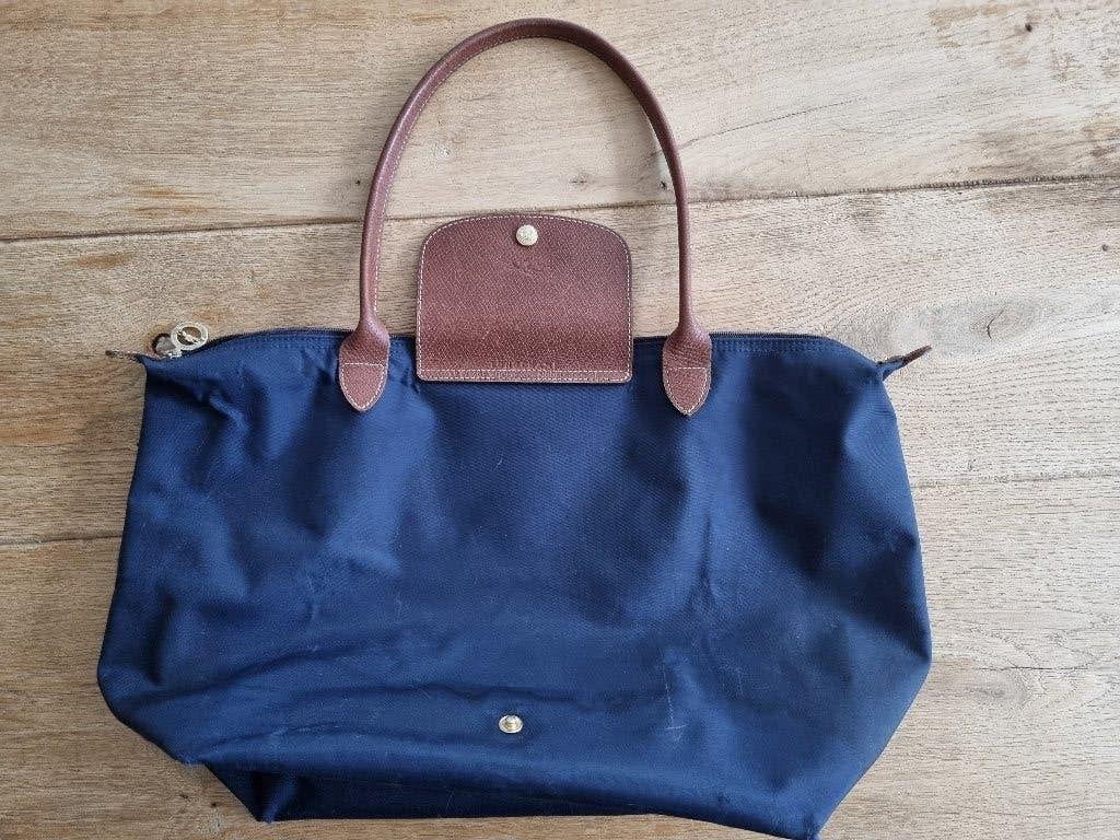 Longchamp tas blauw, Ophalen of Verzenden, Gebruikt, Blauw, Handtas