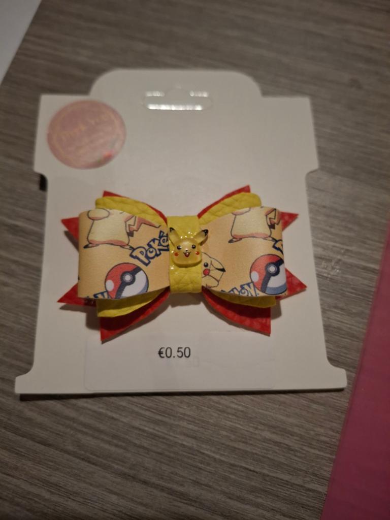 Nieuw handgemaakt Pokémon Pikachu haarstrikje, Ophalen of Verzenden, Nieuw, Pikachu
