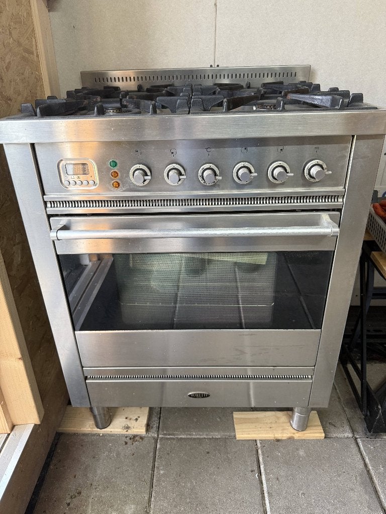 Boretti gasfornuis, Ophalen, Gebruikt, 60 cm of meer, 4 kookzones
