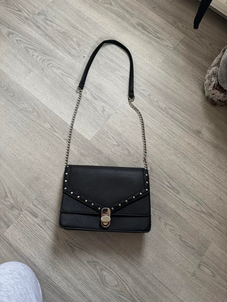 Stradivarius Tas met Zilveren Ketting - Oude Collectie, Ophalen, Gebruikt, Zwart, Schoudertasje