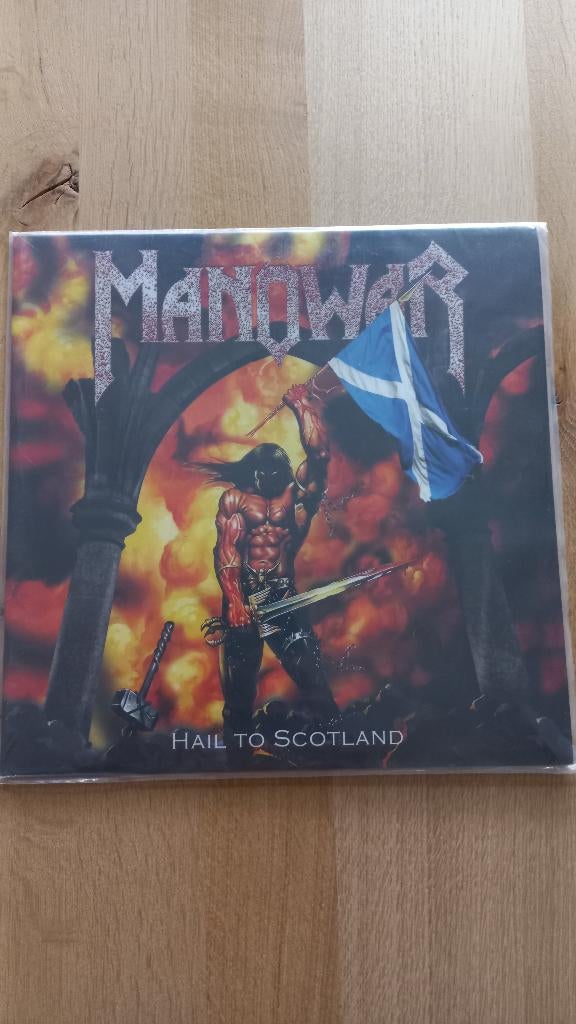 manowar                   hail to scotland ( bootleg ), 1980 - 1989, Ophalen of Verzenden, Zo goed als nieuw, 12 inch