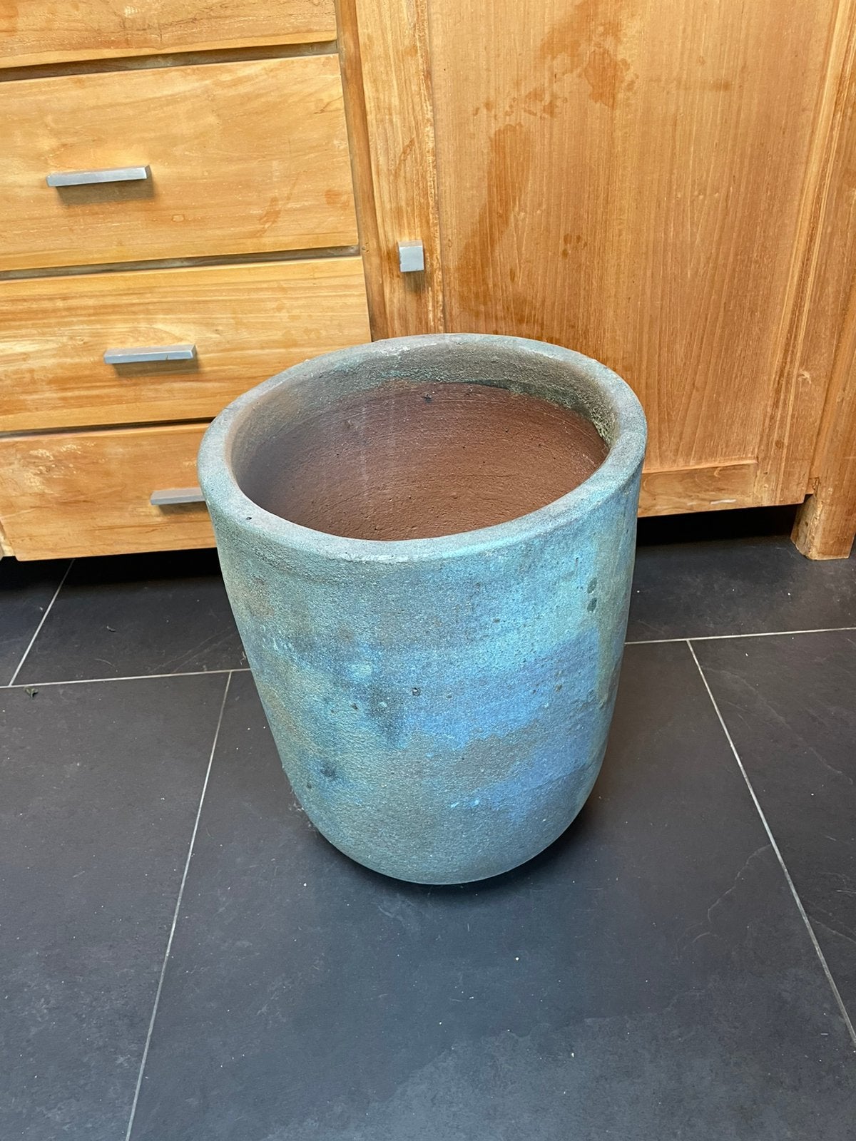 Grote pot 2x, Rond, Zo goed als nieuw, Aardewerk, 40 tot 70 cm