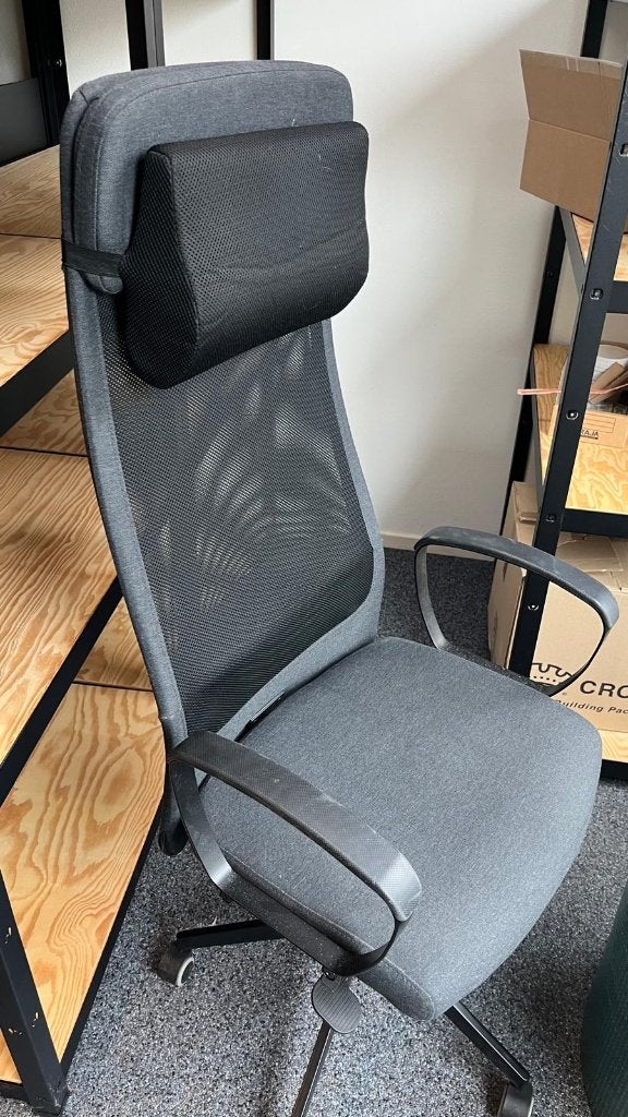 IKEA MARKUS bureaustoel, Ophalen, Gebruikt, Grijs, Bureaustoel