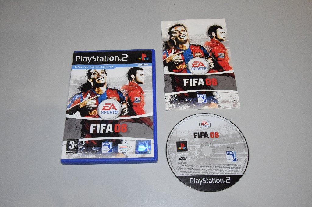 Playstation 2 (PS2): Fifa '08 ( 2008 ), Spelcomputers en Games, Gebruikt, Ophalen of Verzenden, Sport, 3 spelers of meer
