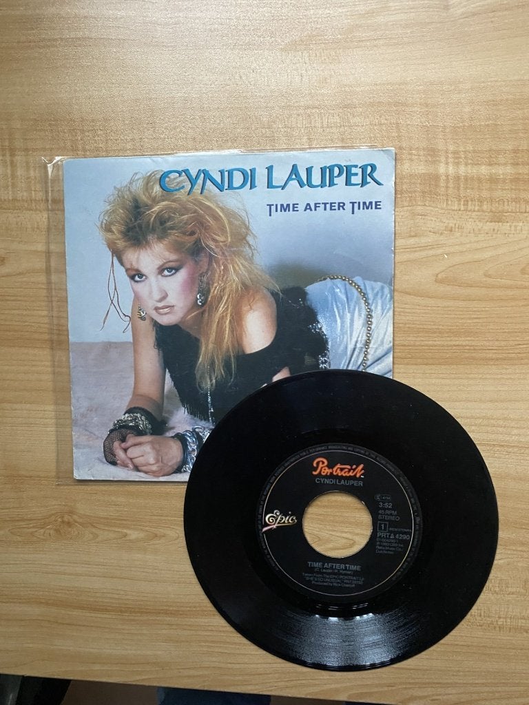 Cyndi Lauper – Time After Time, 7 inch, Ophalen of Verzenden, Zo goed als nieuw, Pop