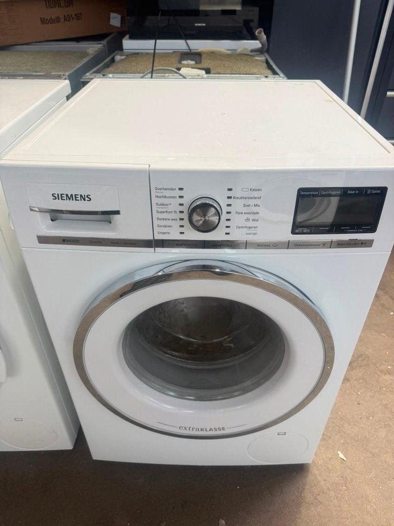 Siemens IQ800 Wasmachine schoon garantie berozrging, Ophalen, 1200 tot 1600 toeren, 8 tot 10 kg, Zo goed als nieuw