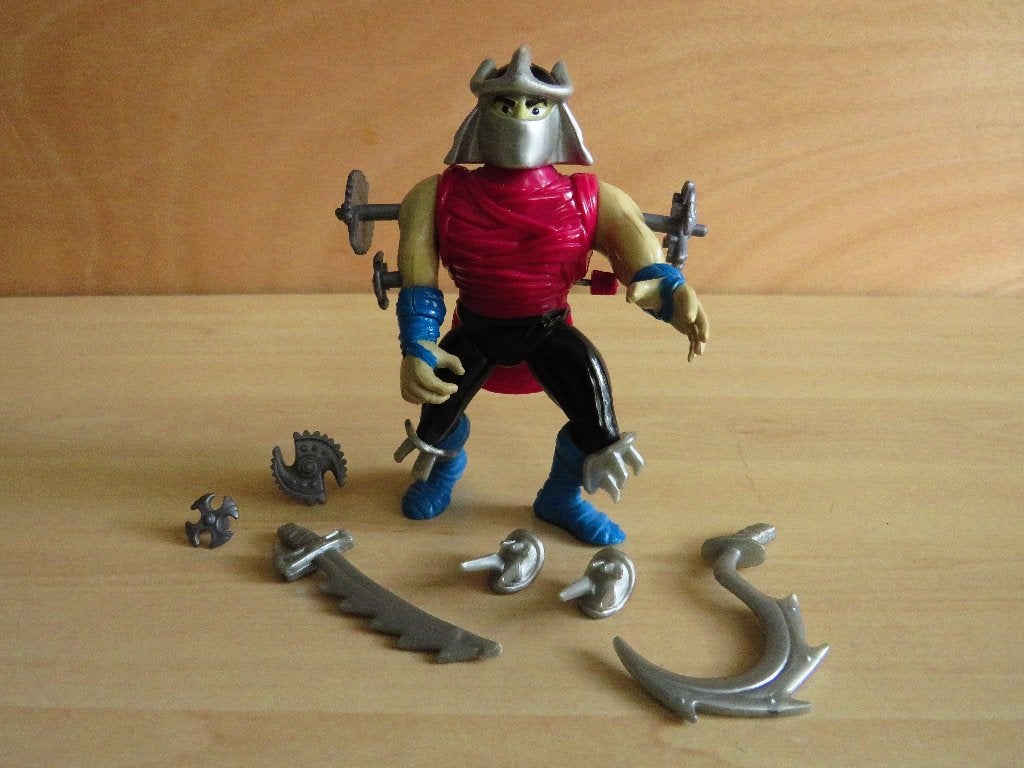 Vintage TMNT Slice and Dice Shredder Figure 1990, Verzamelen, Ophalen of Verzenden, Gebruikt