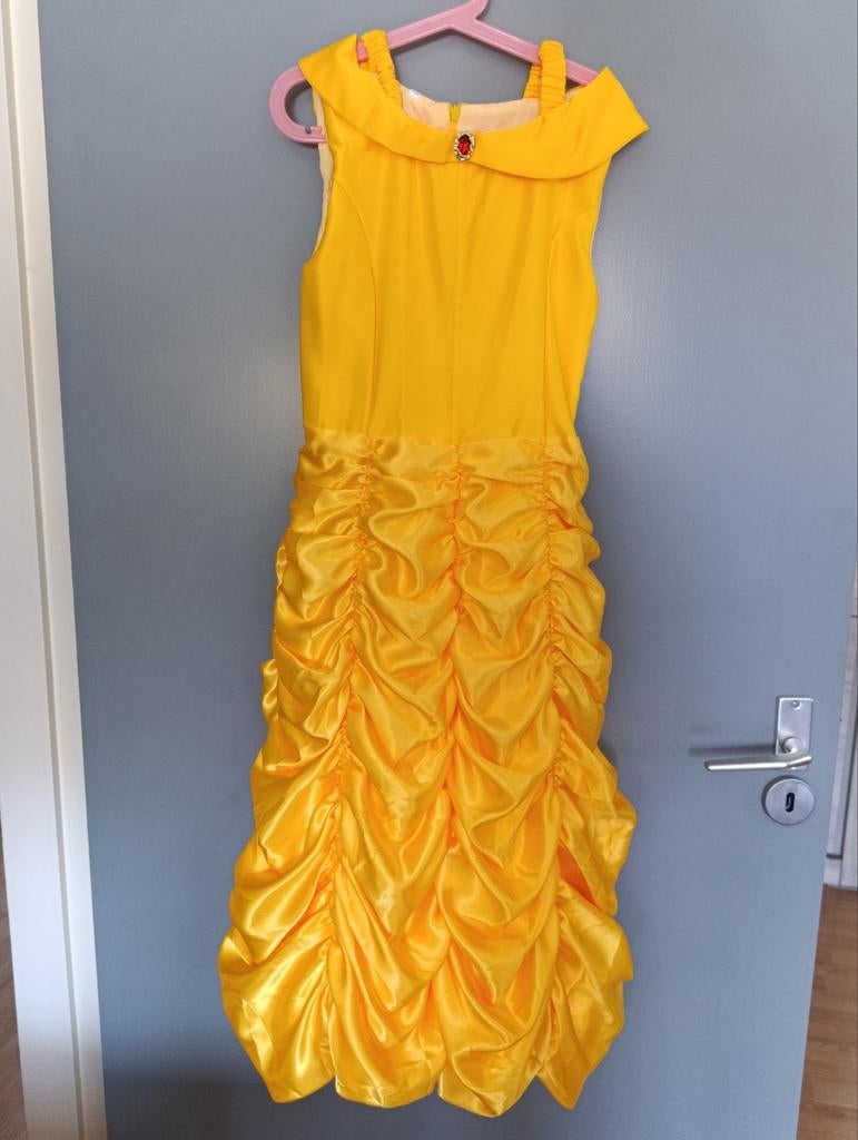 Belle en het Beest jurk, maat 150, nieuw met accessoires, Verzenden