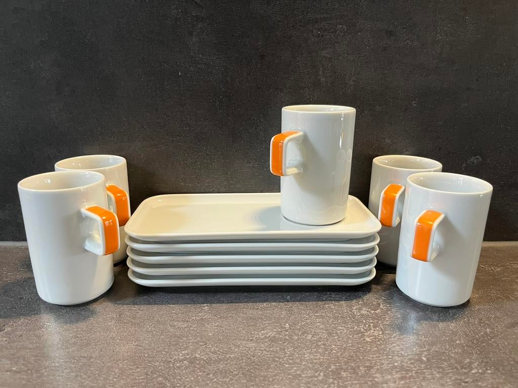 Arzberg espresso kopjes en schotels, Ophalen of Verzenden, Zo goed als nieuw, Overige stijlen, Kop(pen) en/of Schotel(s)
