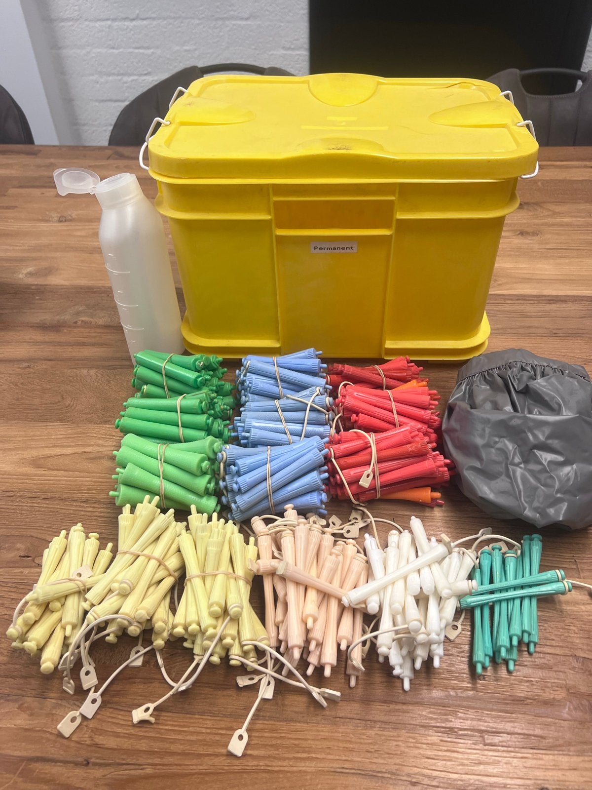 Permanentwikkels set (260 stuks) met accessoires en doos, Ophalen, Zo goed als nieuw, Overige typen
