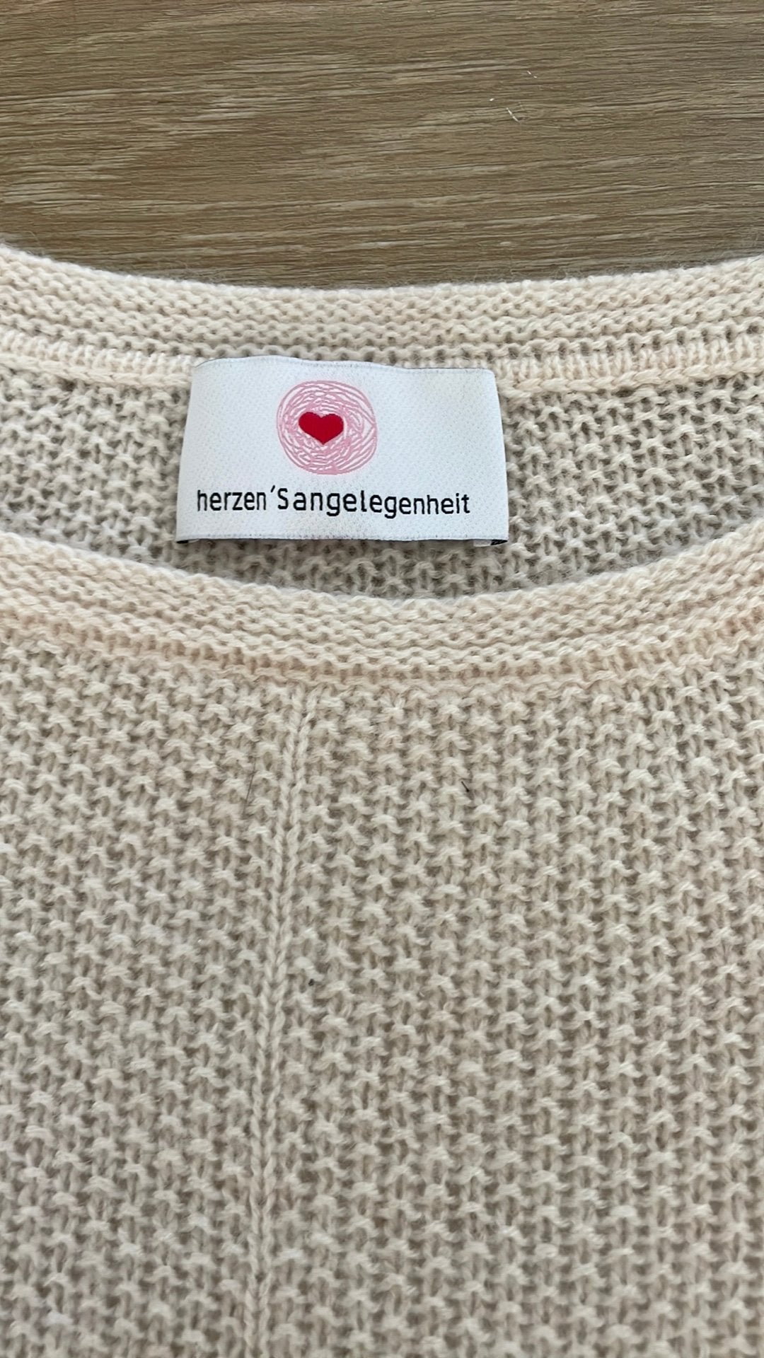 Truitje van Herzen’s Angelegenheit, mt 36/S wol/ cashmere, Verzenden, Maat 36 (S), Beige