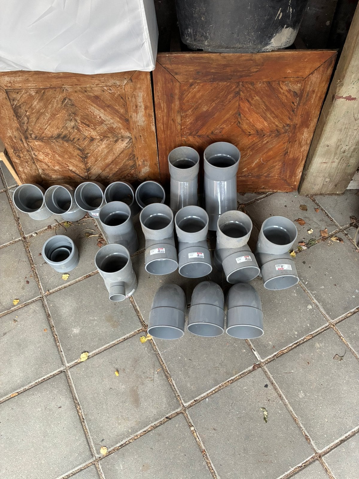 Diverse PVC Afvoerbuizen en Bochten - Nicoll, Ophalen, Afvoer, Gebruikt, Pvc