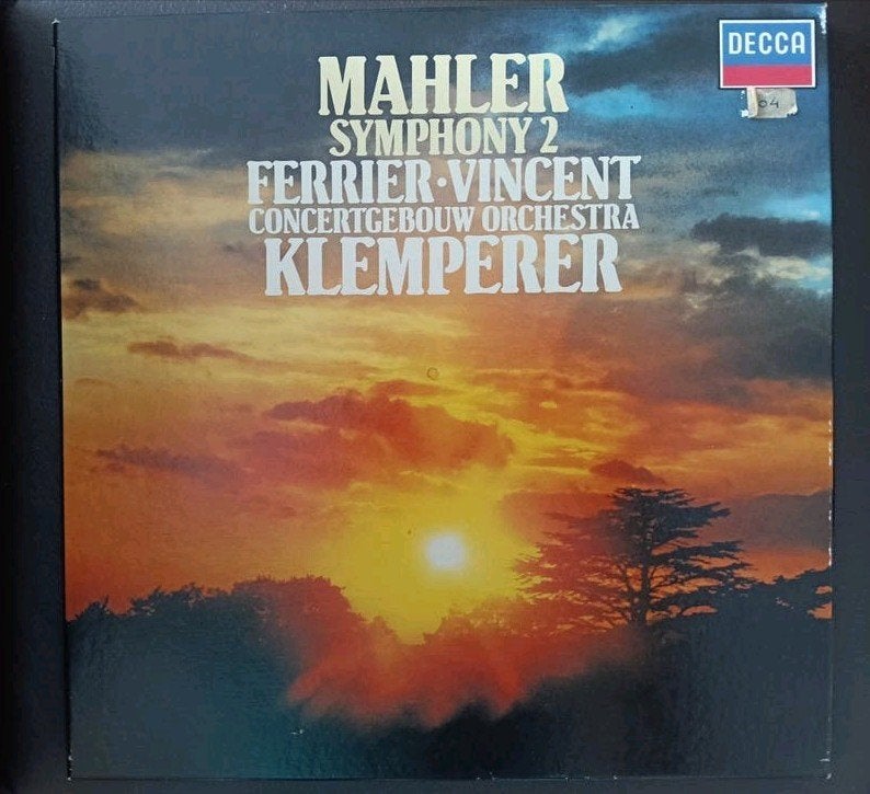 Mahler: Symfonie 2 'Resurrection' - Klemperer (Decca LP), LP, Gebruikt, Symfonie, Originele persing