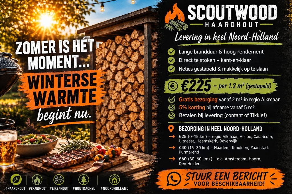 Droog haardhout | Hardhout (eiken, beuk, essen) | 1.2 m³, 6 m³ of meer, Ophalen of Verzenden, Eikenhout, Blokken