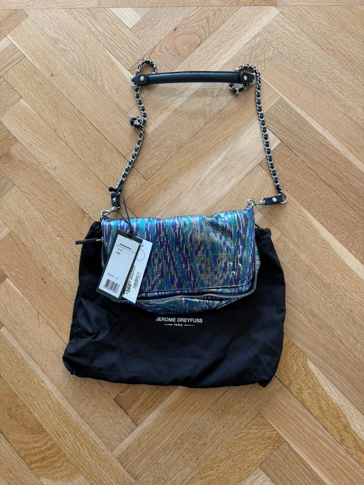 Nieuw: Jerome Dreyfuss tas model Bobi, Sieraden, Tassen en Uiterlijk, Verzenden, Nieuw, Blauw, Handtas