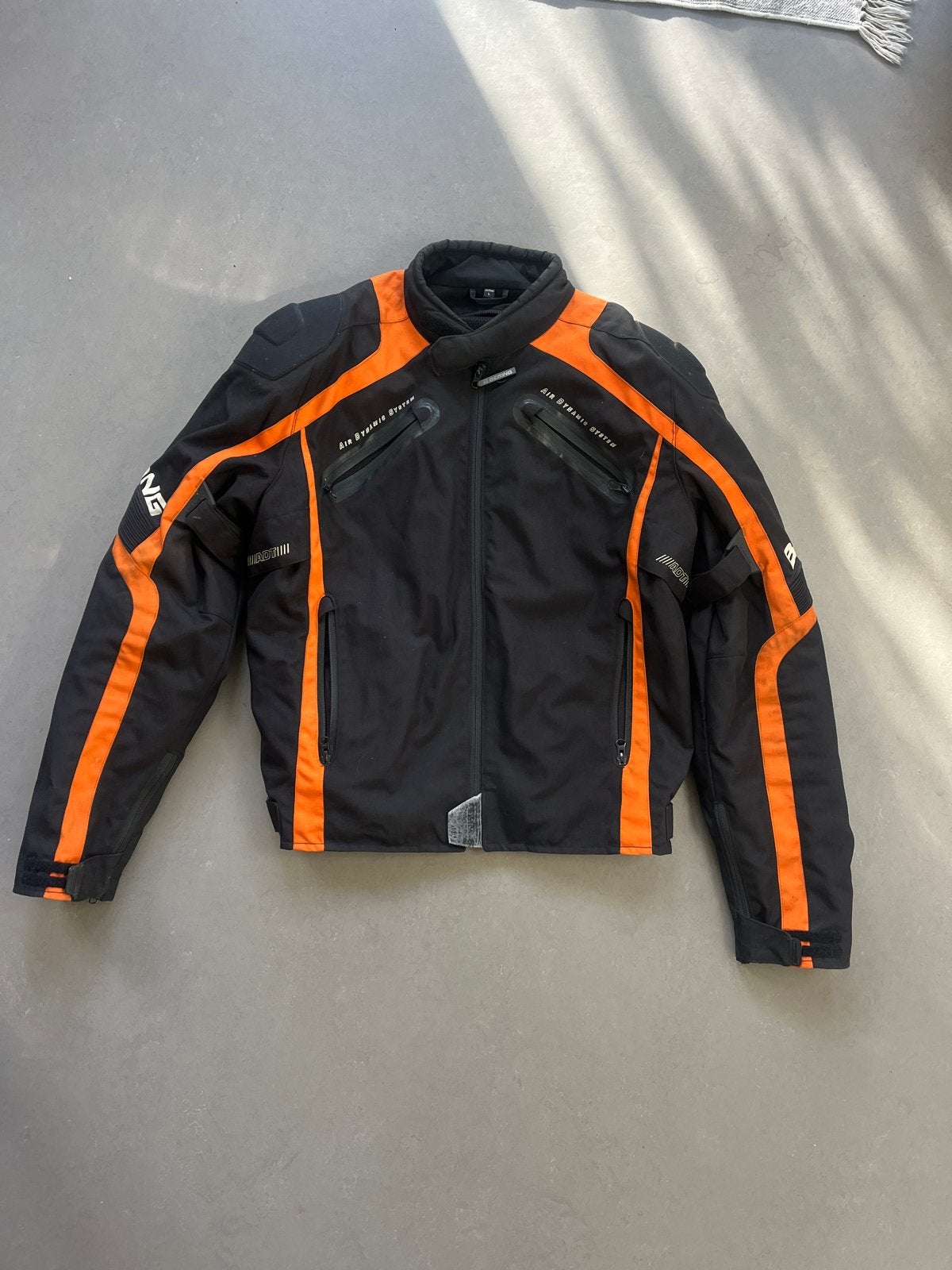 Bering motorjas met rug- en elleboogbeschermers, Motoren, Ophalen of Verzenden, Tweedehands, Heren, Jas | textiel