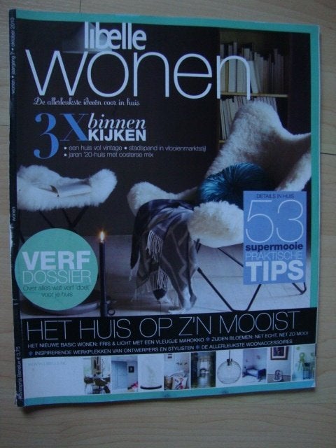 Tijdschrift LIBELLE WONEN OKTOBER 2010, Ophalen of Verzenden, Zo goed als nieuw, Damesbladen