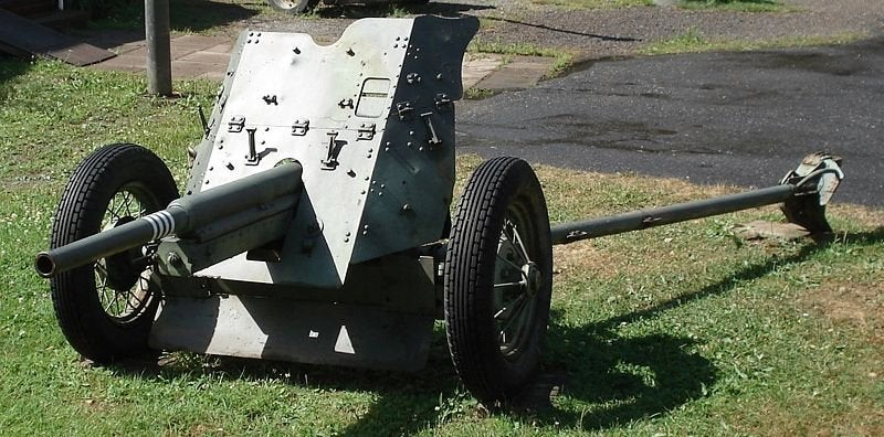 Huls 45mm Anti Tank kanon Russisch 1938 oorlog wo2 nr3, Verzamelen, Verzenden, Overige soorten, Overige gebieden, Overige typen