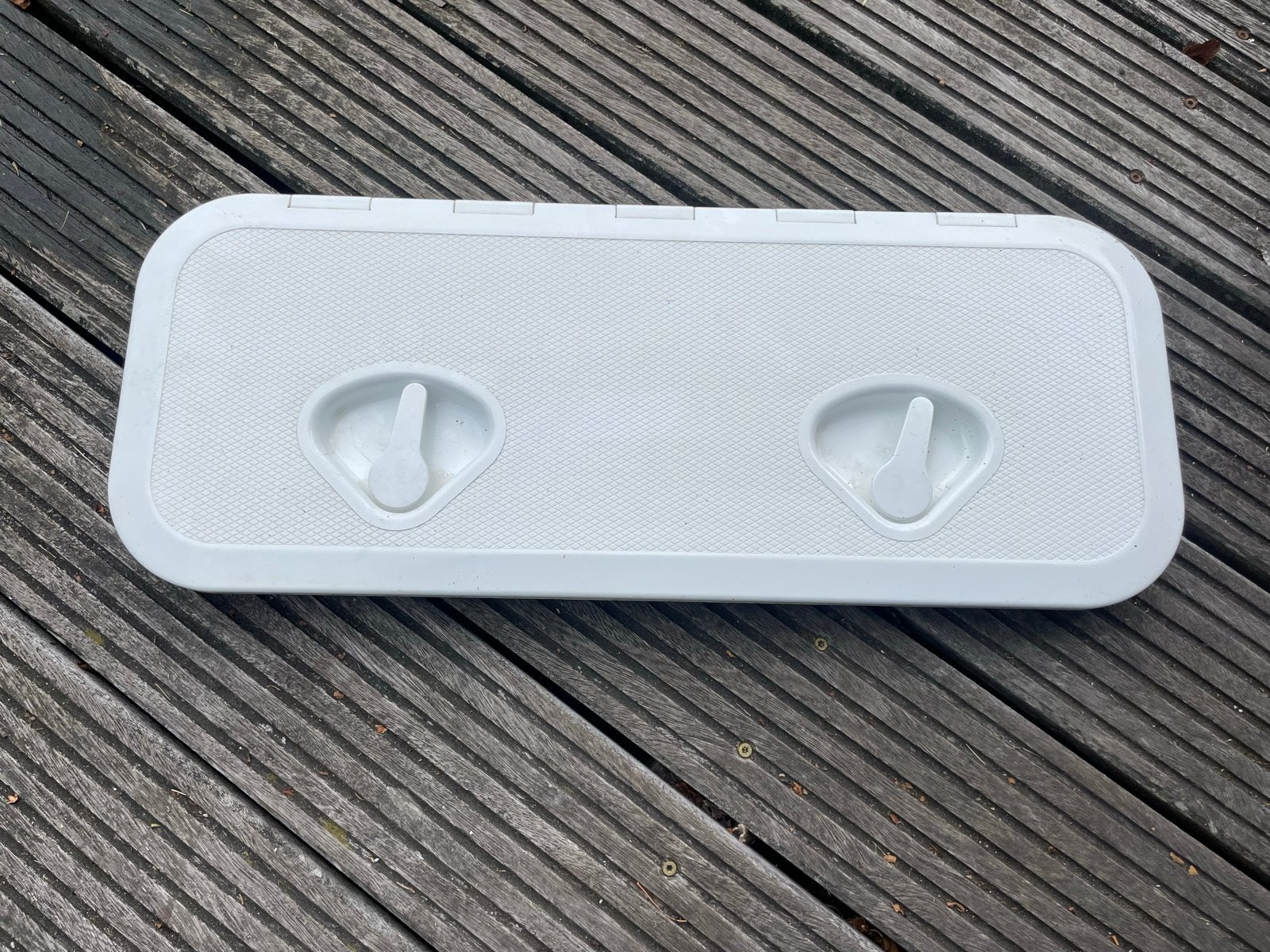 Wit inspectieluik voor boot of caravan 17x53 cm, Watersport en Boten, Ophalen of Verzenden, Zo goed als nieuw, Overige typen