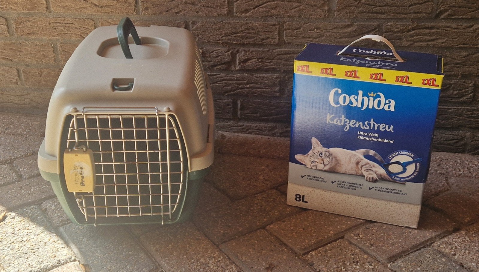 Reismand en 8 liter grit, Dieren en Toebehoren, Katten-accessoires, Ophalen