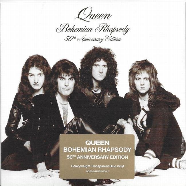 Queen 7" Bohemian Rhapsody 2025 Blue Vinyl 50th Anniversary, 7 inch, Ophalen of Verzenden, Geseald, Pop