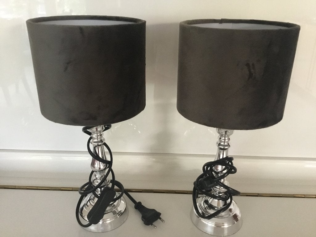 SCHEMERLAMPJES.   2 STUKS, Kunststof, Overige merken, 33 cm, Overige stijlen