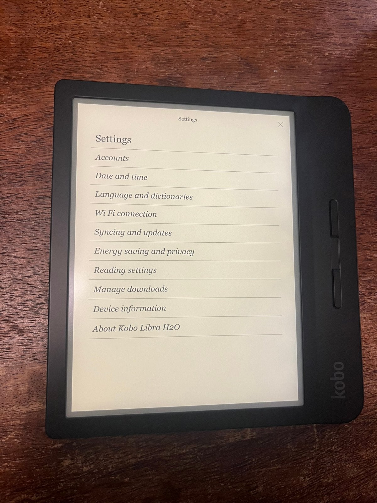 Kobo Libra H2O e-reader, Gebruikt, 8 GB, Ophalen of Verzenden, 7 inch