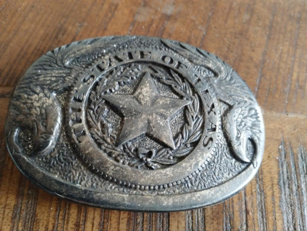 Vintage Texas State Riemgesp - Uniek Design, Kleding | Dames, Riemen en Ceinturen, Onbekend, Ophalen of Verzenden, Gedragen, Losse buckle of gesp