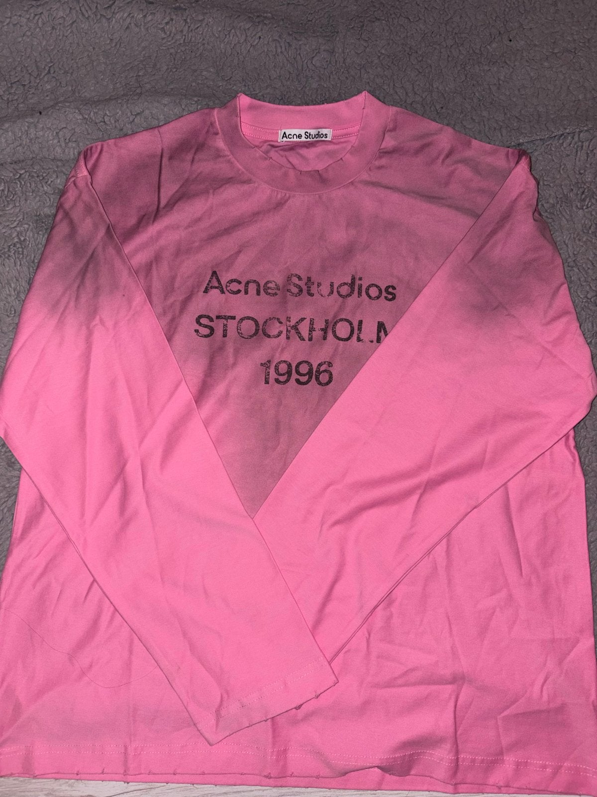 Acne Studios Stockholm 1996 T-shirt Roze Maat S, Kleding | Dames, Ophalen of Verzenden, Lange mouw, Roze, Maat 36 (S)