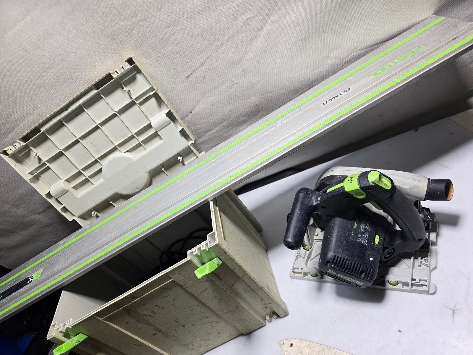 Festool ts55 EBQ-PLUS INVALZAAG in liniaal 1400mm, Ophalen of Verzenden, Festool, N.v.t, N.v.t