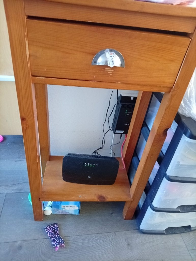Wood side table, Ophalen, Gebruikt, 50 tot 100 cm, Eikenhout
