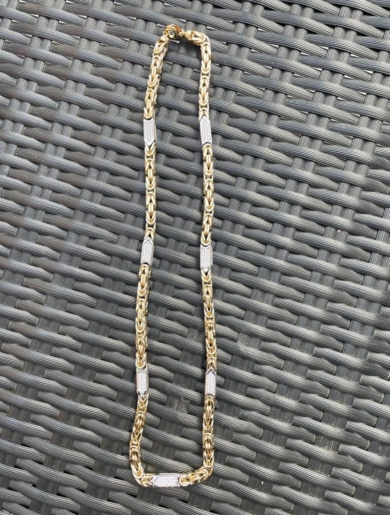 Koningsketting 14 Karaat, Ophalen, Zo goed als nieuw, Goud, Goud