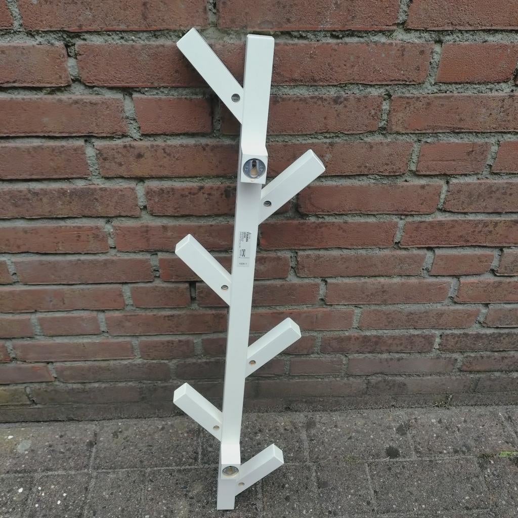 IKEA TJUSIG kapstok - Wit, op te halen in Roderwolde, Wandkapstok, Ophalen of Verzenden, Zo goed als nieuw, Minder dan 100 cm