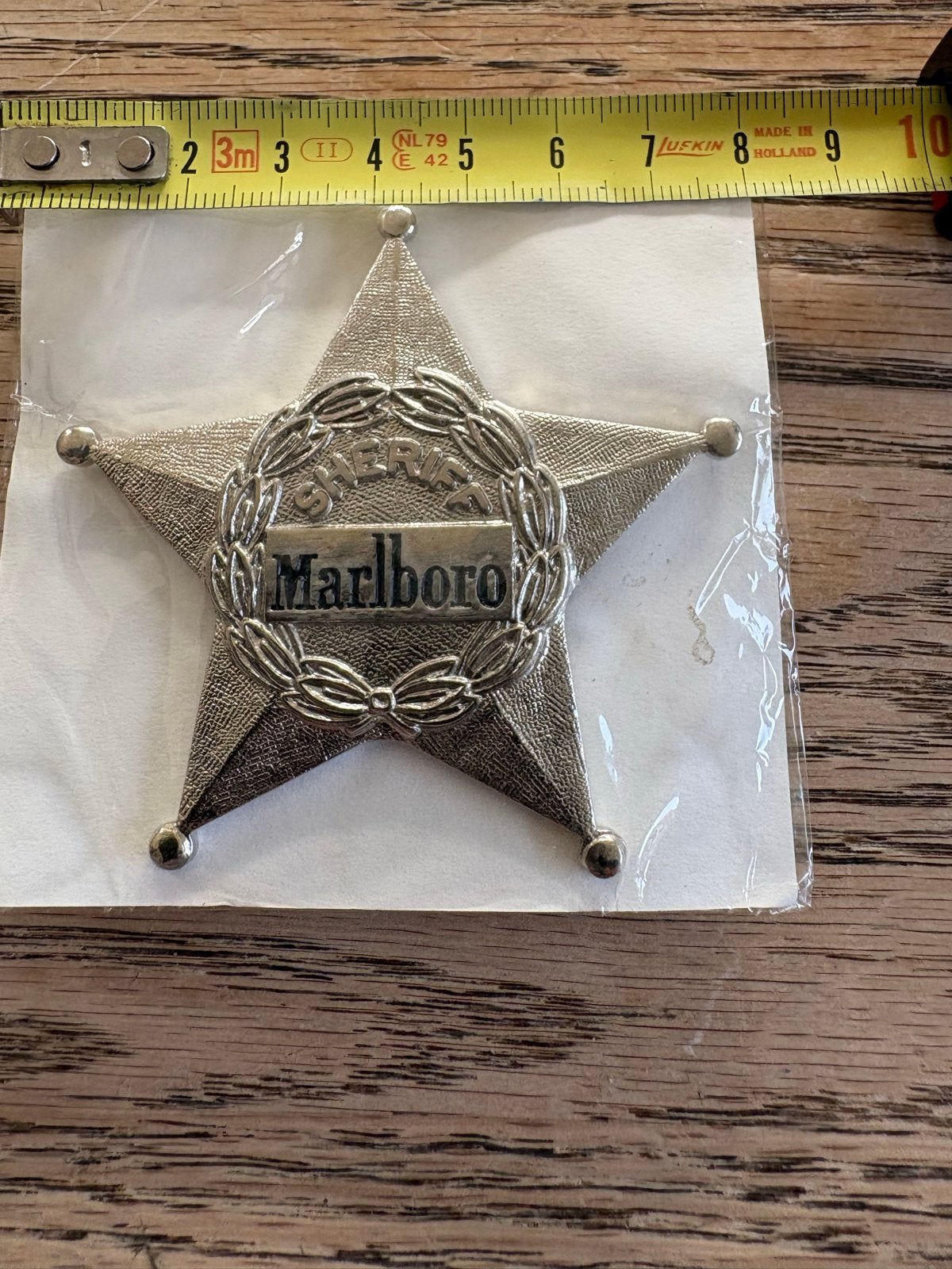 Marlboro Sheriff Ster Metalen Badge, ., Nieuw, Ophalen of Verzenden, .