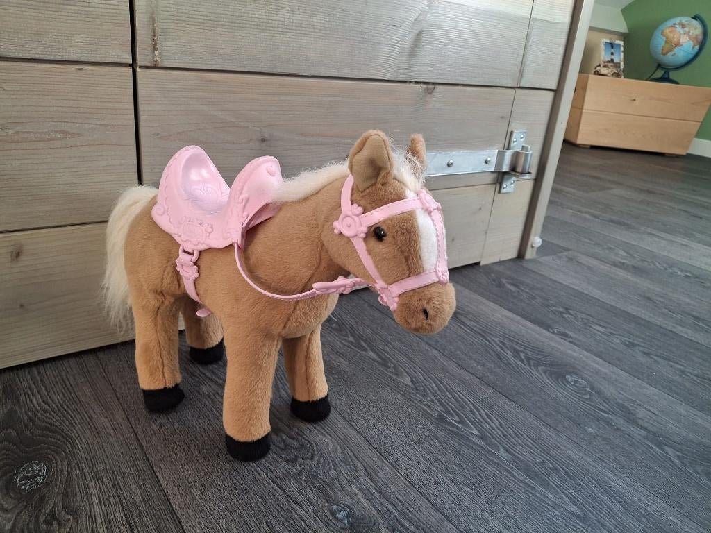 Baby born paard met accessoires, Ophalen of Verzenden, Gebruikt, Babypop