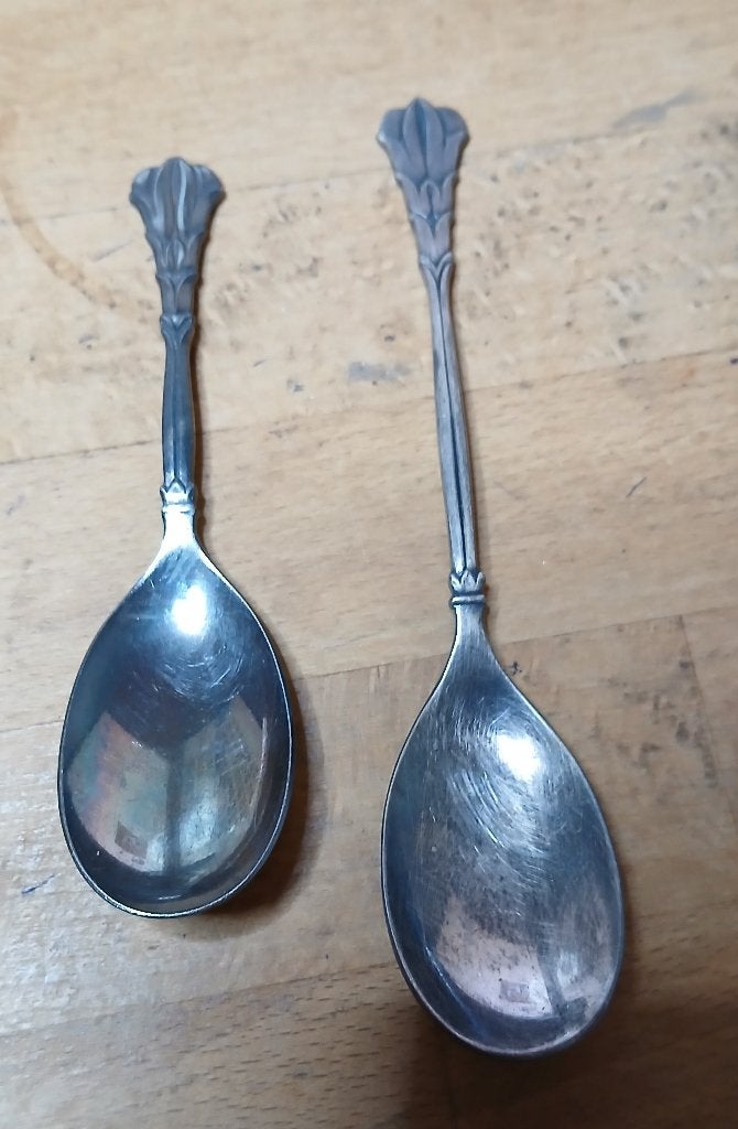 Twee lepels Gero 90 Suikerschep, Ophalen of Verzenden