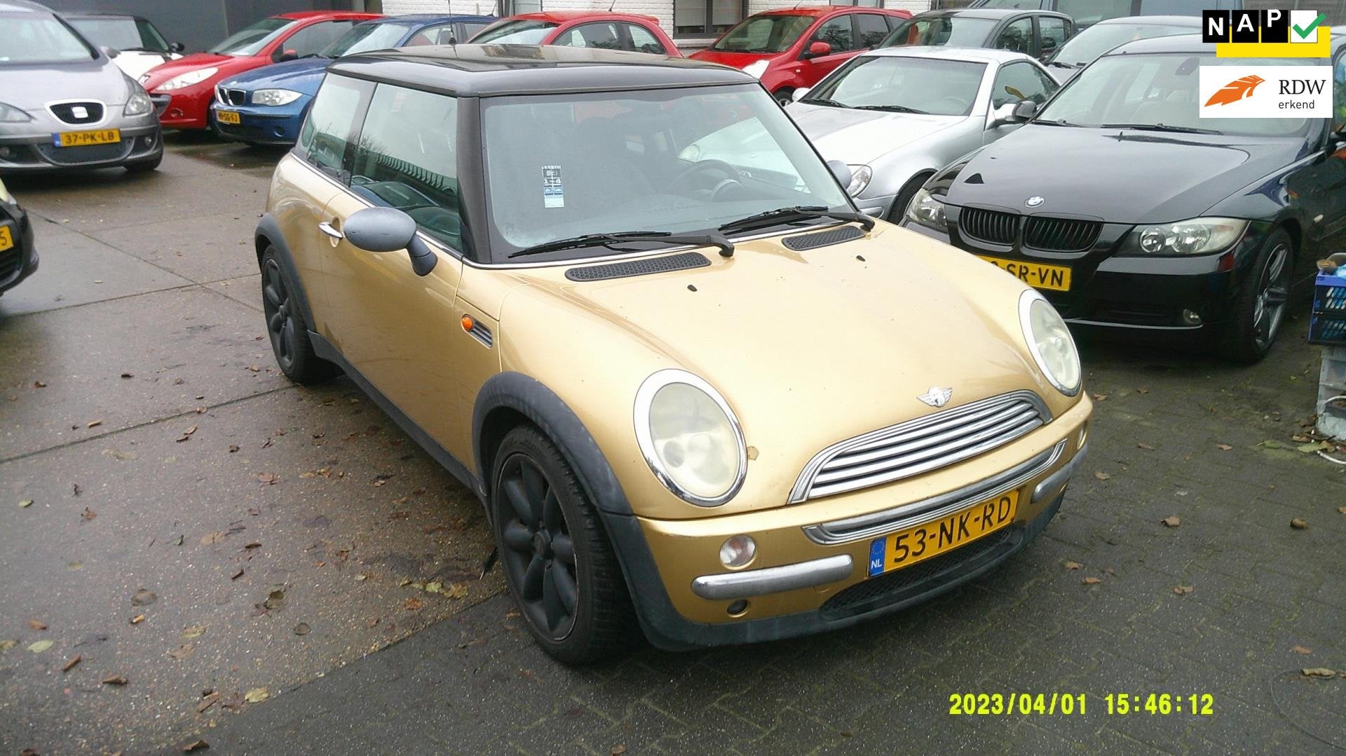 Mini Mini 1.6 One Salt autom airco elek pak nap apk, Gebruikt, 4 cilinders, 4 stoelen, 1055 kg