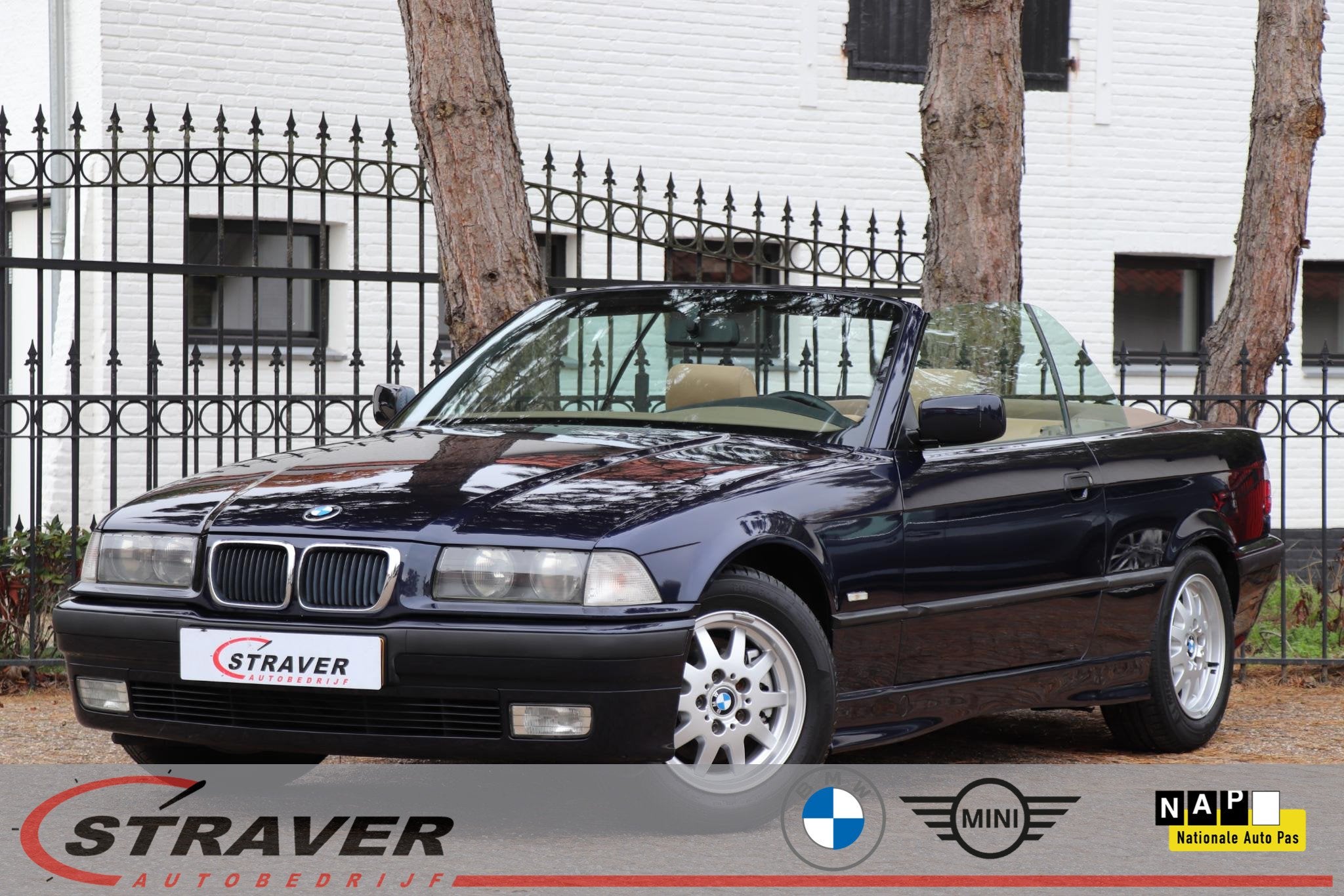 BMW 3-serie Cabrio 320i Executive |Airco |Sportstoelen |NL A, Auto's, Automaat, Achterwielaandrijving, Gebruikt, Beige