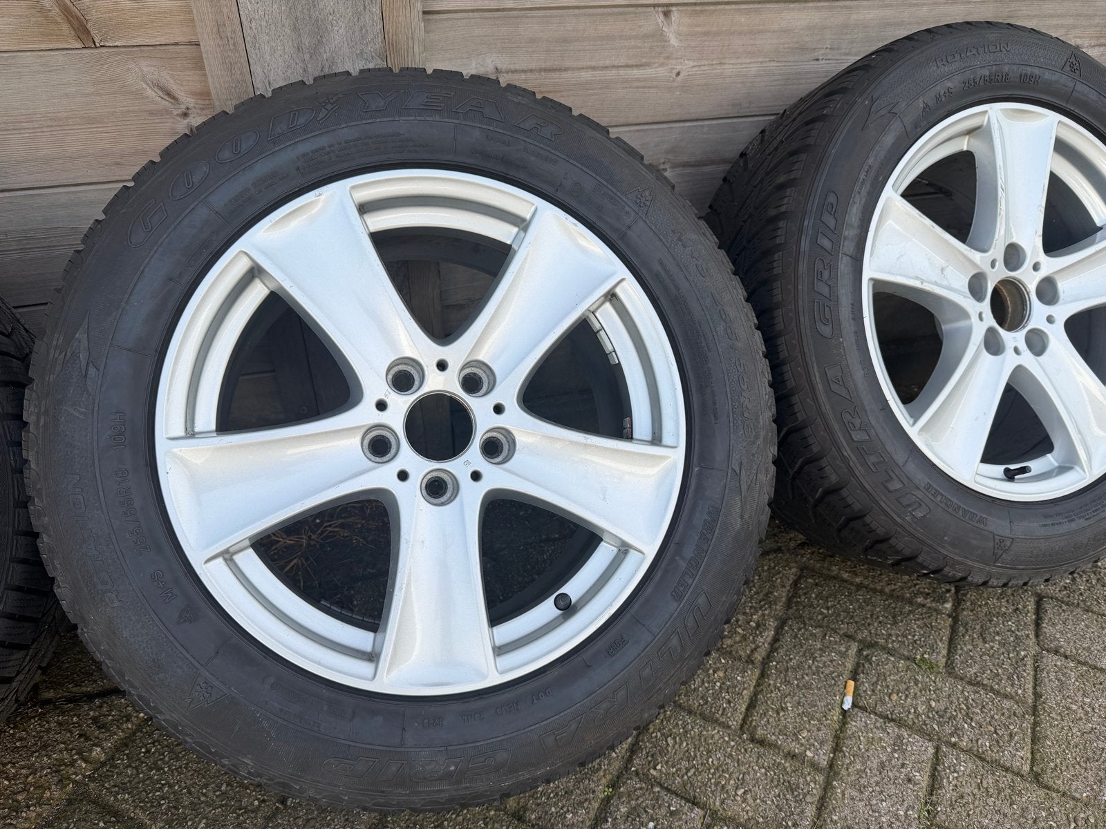 Set van 4 BMW X5 All-Season banden op 18 inch velgen, Ophalen, Gebruikt, All Season, Banden en Velgen
