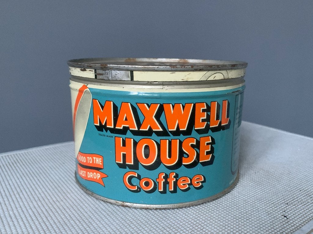 MAXWELL HOUSE COFFEE Good to the Last Drop jaren 60 blik, Ophalen of Verzenden