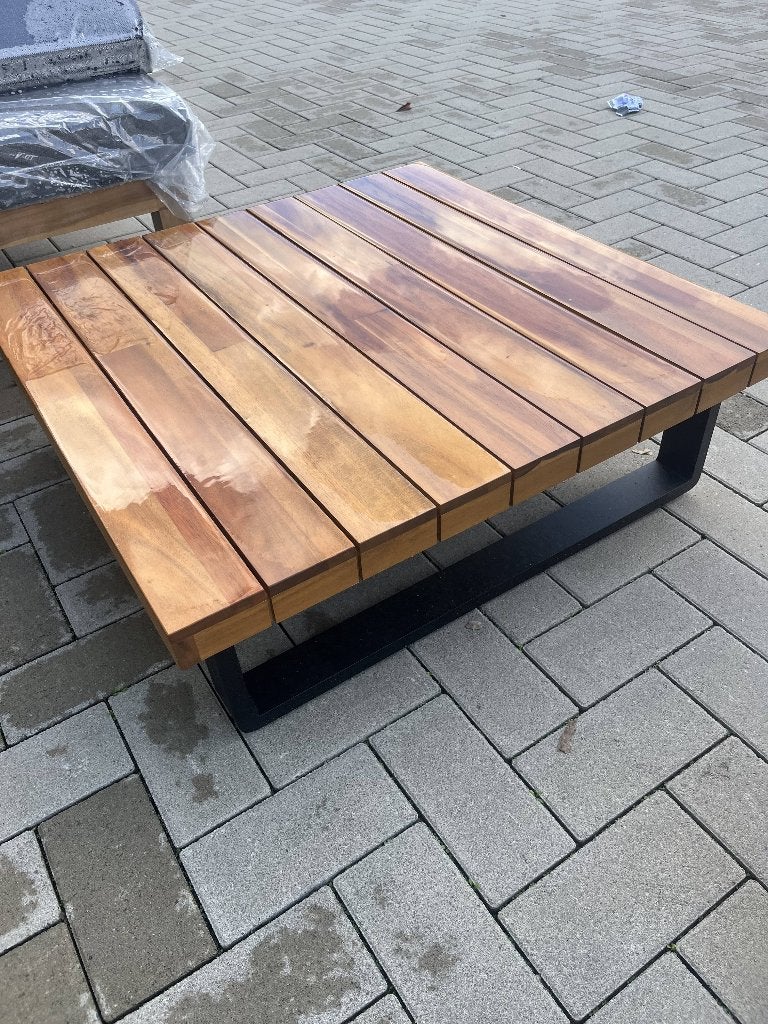 Bastan | Loungetafel, Tuin en Terras, Ophalen, Zo goed als nieuw, Hout, Stapelbaar