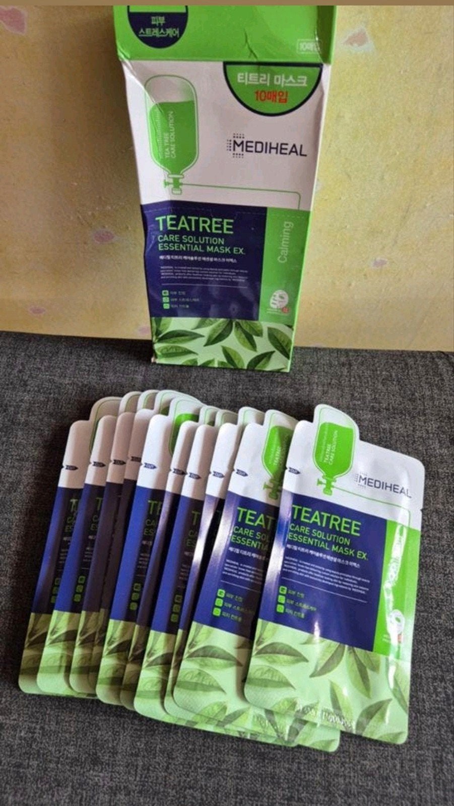 Mediheal Teatree Care Solution Essential Mask EX (10 stuks), Ophalen of Verzenden, Nieuw, Gehele gezicht, Reiniging