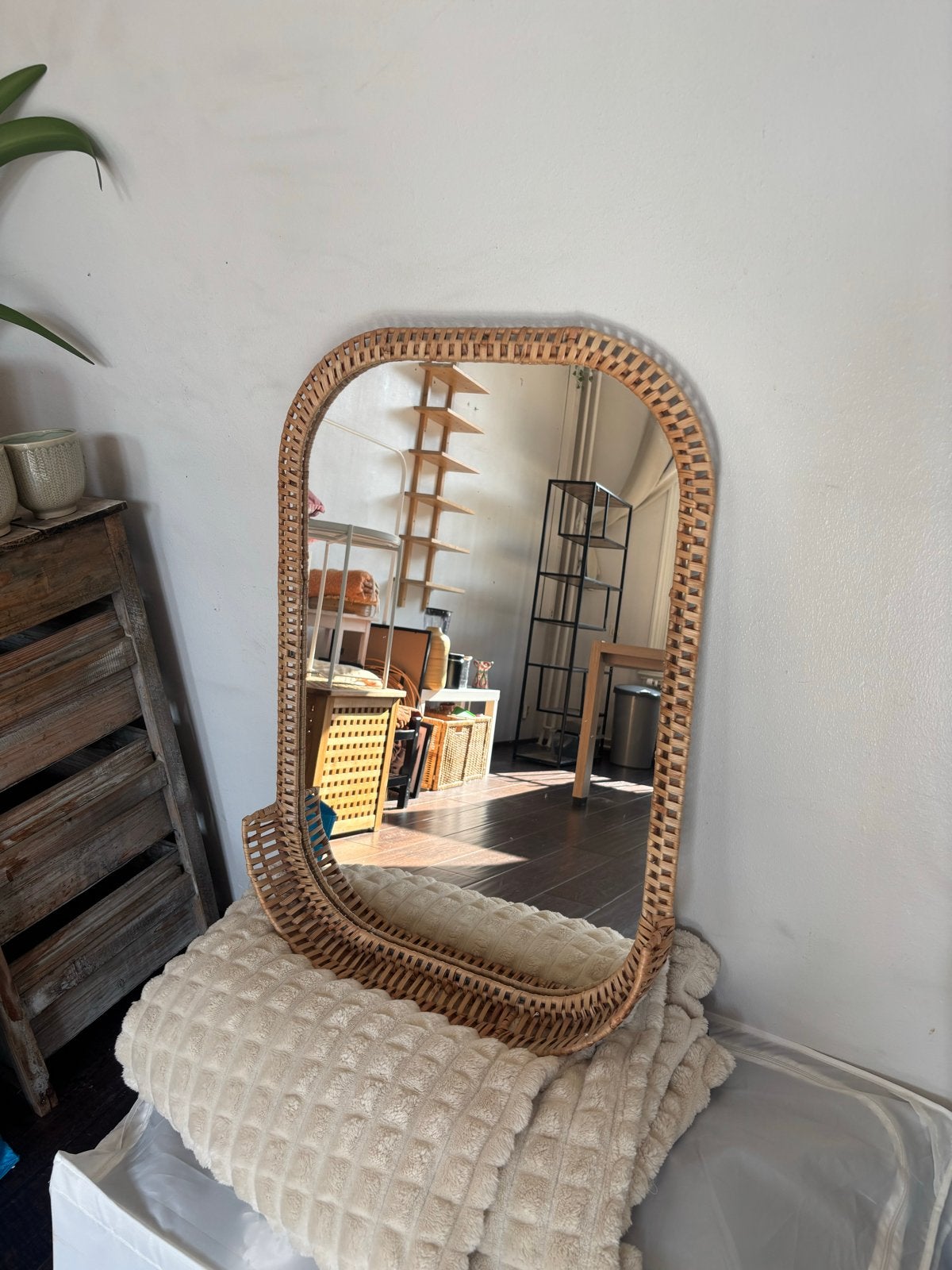 Ikea Sommarbo spiegel, Huis en Inrichting, Woonaccessoires | Spiegels, Ophalen, 100 tot 150 cm, Zo goed als nieuw, Rechthoekig
