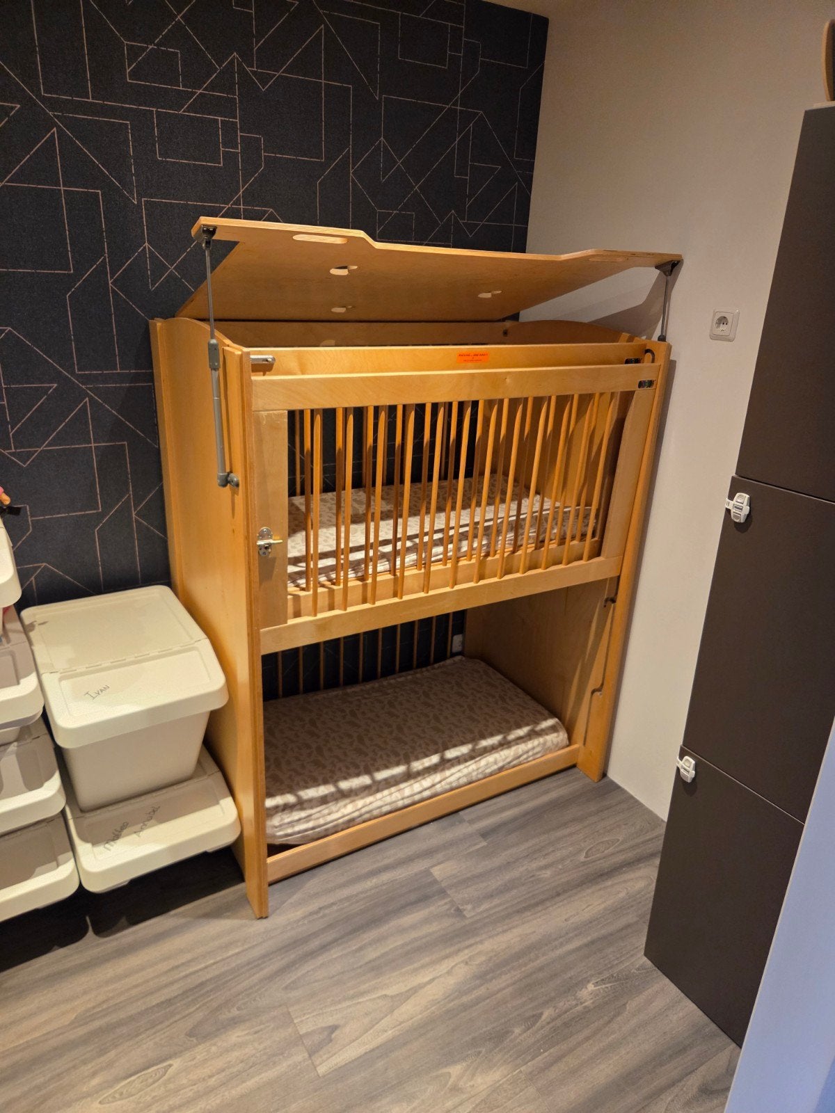 Houten Stapelbed voor Kinderen - Gebruikt, Huis en Inrichting, Ophalen, Gebruikt, Tweepersoons, Overige maten