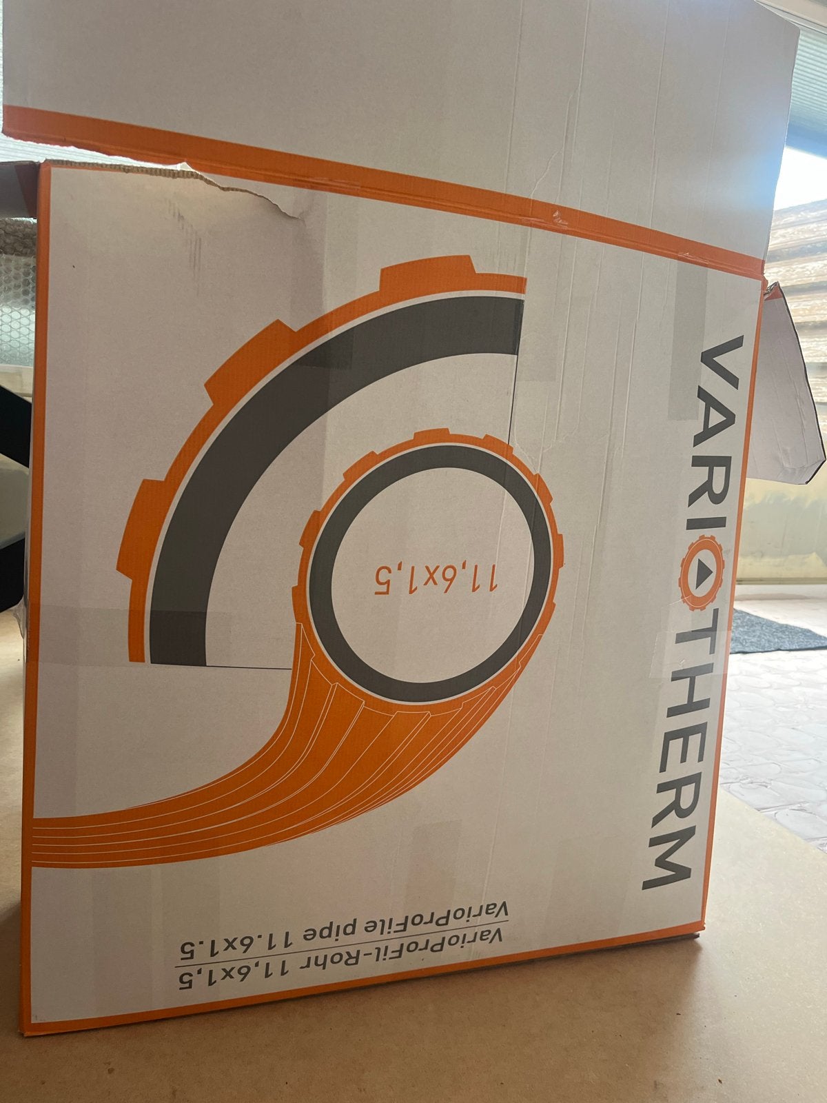 VarioTherm VarioProFil-Rohr 11.6x1.5 en VarioComp T7, Doe-het-zelf en Verbouw, Verwarming en Radiatoren, Ophalen, Minder dan 30 cm