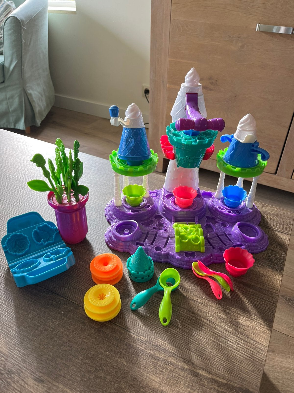 Playdoh ijskasteel, Ophalen of Verzenden, Gebruikt, Knutselen