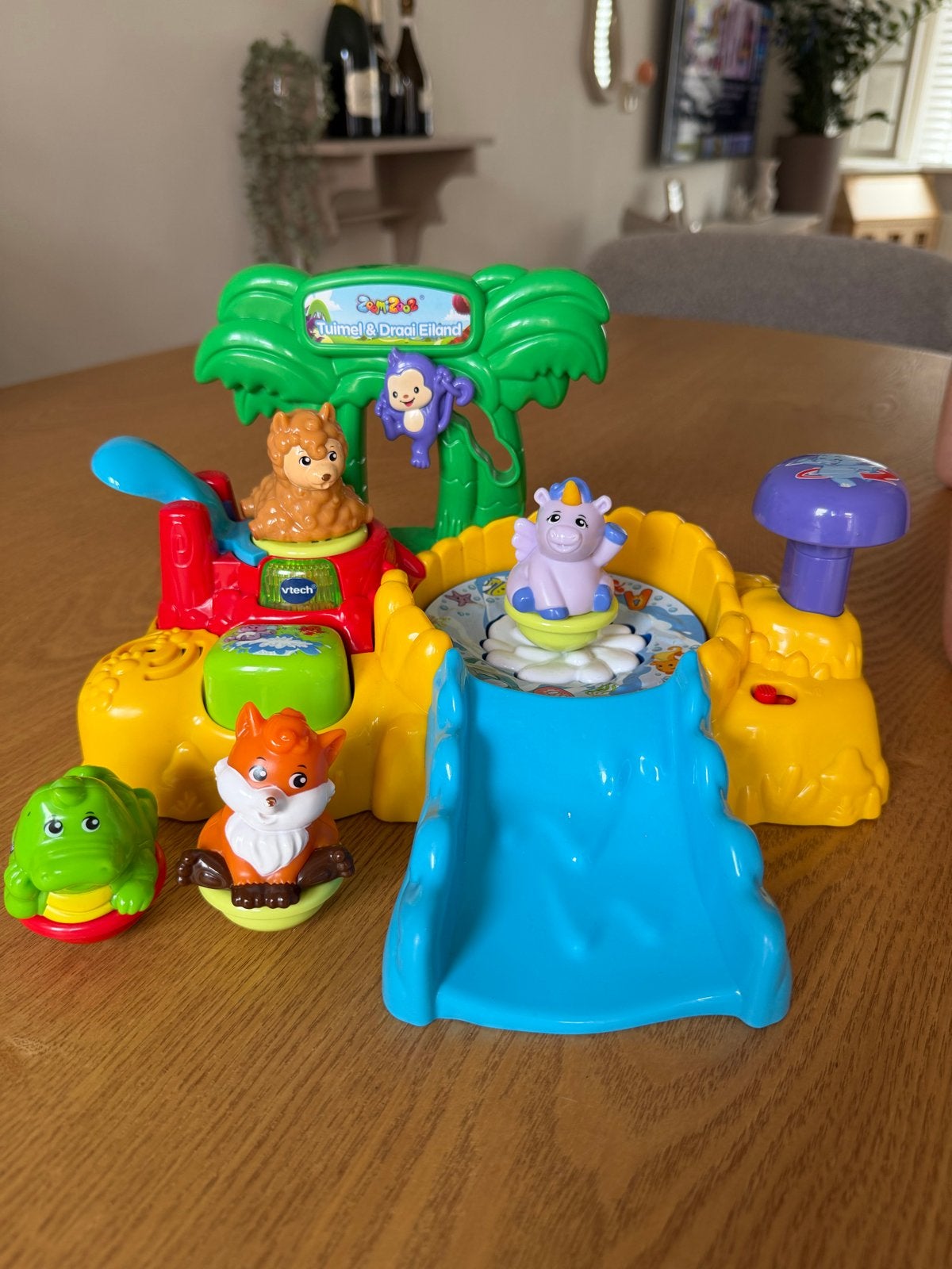 VTech ZoomiZooz Tuimel & Draai Eiland - Zo goed als nieuw, Ophalen of Verzenden, Zo goed als nieuw, Overige typen, Met geluid
