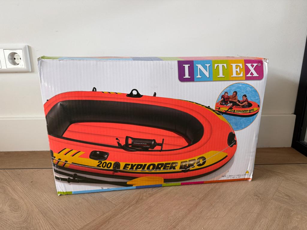 opblaasboot Intex Explorer Pro 200 - 1x gebruikt, Ophalen, Zo goed als nieuw